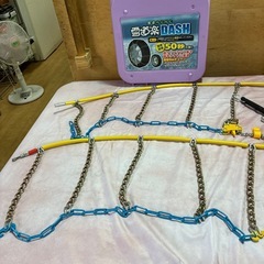タイヤチェーン　雪道楽DASH  MA-04  タイヤサイズは写真にあります　チェーン切れ無し　中古の画像