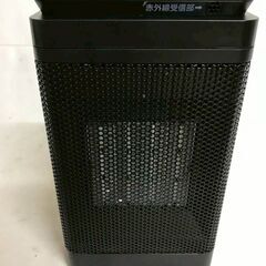 【北見市発】新田株式会社 電気ファンヒーター YND-1200E 2020年製 黒 暖房器具 セラミック 速暖 (E3708shtM)の画像