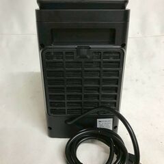 【北見市発】新田株式会社 電気ファンヒーター YND-1200E 2020年製 黒 暖房器具 セラミック 速暖 (E3708shtM)の画像