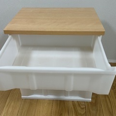  プラスチック製 3段引き出し収納　2セットの画像