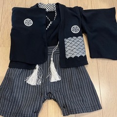 ベイビー　袴ロンパース　サイズ60 男の子の画像