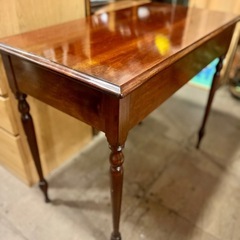 猫脚 コンソールテーブル 木製 アンティーク 調 クラシック ドレッサー デスク ヴィンテージ 猫足 机 テーブル の画像