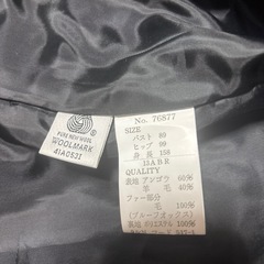 　レディース　アンゴラコートの画像