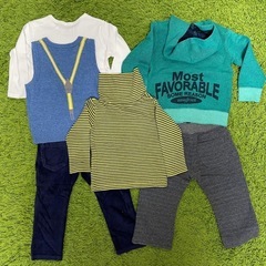 子供服90㎝（長袖・長ズボン）5点セットの画像