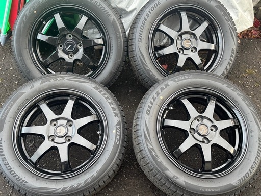 185/60/15　スタッドレスブリザック　VRX2 4穴　24年製