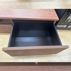 テレビボード ダークブラウン 木目模様 幅150㎝ 奥行39.5㎝×高さ30.5㎝ ボード TV台 AVボード★近隣配送無料 買取帝国 朝霞店の画像