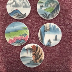 中販紅　【Week】 販売元　不明　白雲石　コースター　5枚　現状渡し　11-09-10 の画像