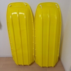 大型ジャンボそり　二つセット　除雪　雪遊びの画像