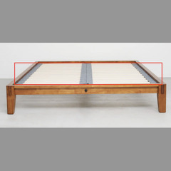 【美品】guguスリープ セミダブルベッドフレーム+ベッドボードセット（リサイズ用）の画像