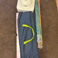 夏のパラソルセットの画像