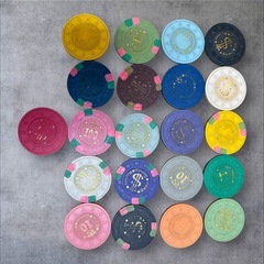 【大量】21種類 約1860枚 MGM マツイ カジノチップ 日本製の画像