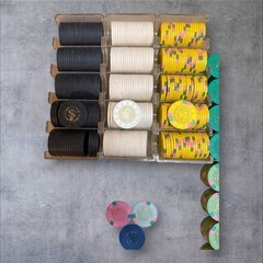 【大量】21種類 約1860枚 MGM マツイ カジノチップ 日本製の画像