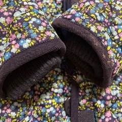 裏フリース花柄コート　120cm の画像