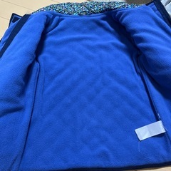 裏フリース花柄コート　120cm の画像