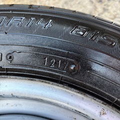 タイヤ　鉄ホイール付き　165/70R14  4本セットの画像