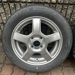 ブリヂストン　スタッドレスタイヤ、ホイールセット　14インチ　4穴の画像