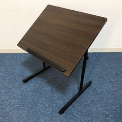 角度昇降調節付きデスク KC-7906N1 ダークブラウン/ブラック クローマ50 サイドデスク 昇降式パソコンデスク/学習机/勉強机/作業台の画像