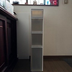 すきま収納ラック　キャスター付きの画像