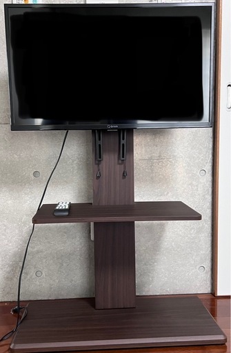 2021年製！液晶テレビ 32V型 QRT-32W2K ハイビジョン　テレビ台付き