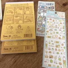 すみっコぐらし ぬいぐるみ メモ帳 シールせセットの画像