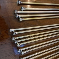 突っ張り棒　室内　カフェカーテン用ポール　ゴールドの画像