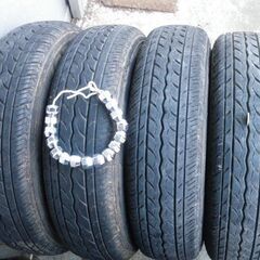 アルミホイールセット ４本  タイヤ：145R12 6PRの画像