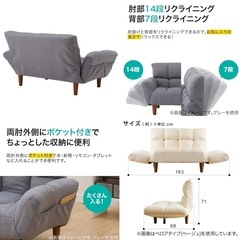 【決まりました】ニトリ　カジュアルソファ リクライニング の画像