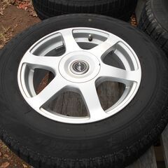 ブリジストン GIRO 06S 16×6.5J ハブ径72 オフ47 マルチ5穴 PCD100/114.3 BS ブリザック REVO GZ 215/65R16 980 溝約7㍉ 16年製パンク無の画像