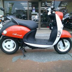 NO.5549　Ｅ－ＶＩＮＯ（イービーノ）　電動スクーター　走行距離１９７ＫＭ　オレンジ＆ホワイト　☆彡の画像