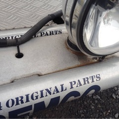 【希少】REMCO レンコ アルミ ルーフラック 作業デッキ付 ランクル70/80 サファリ ハイラックス等 4灯フォグ付きの画像