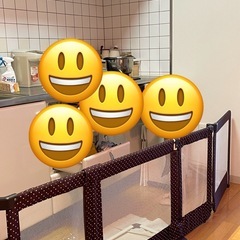 【説明書付き】日本育児　ベビーサークル　おくだけとおせんぼ　Lサイズの画像