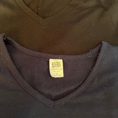 ３枚まとめてVネックシャツ七部の画像