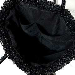 【未使用級】ANTEPRIMA アンテプリマ スクエア グリッター ワイヤーバッグ エナメルブラックの画像