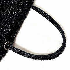 【未使用級】ANTEPRIMA アンテプリマ スクエア グリッター ワイヤーバッグ エナメルブラックの画像
