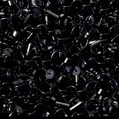 【未使用級】ANTEPRIMA アンテプリマ スクエア グリッター ワイヤーバッグ エナメルブラックの画像