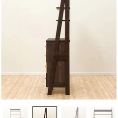 ニトリ　チェストラック(ランダム2 80 DBR)の画像