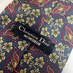 ヴィンテージChristian Dior 花柄ネクタイの画像