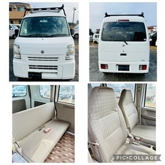 H23年 走行11.7万kmキーレス ETC エブリィ 車検2年  ルーフキャリア Bカメラ ドラレコの画像