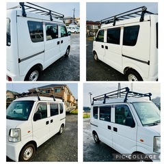 H23年 走行11.7万kmキーレス ETC エブリィ 車検2年  ルーフキャリア Bカメラ ドラレコの画像