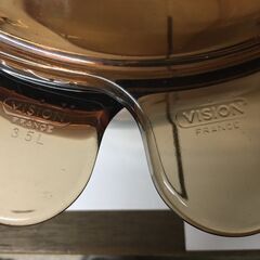 ガラス製の鍋３点セットの画像