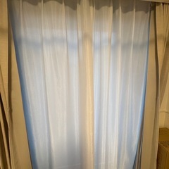 【お譲り先確定】ニトリ防炎カーテンセット 3組の画像