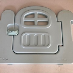 ベビーサークル ifam ベビーゲート プレイサークル スタンド 2個 自立式 グレー ホワイトの画像