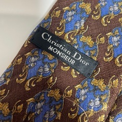 ヴィンテージChristian Dior 花柄ネクタイの画像