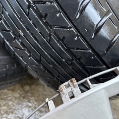 タイヤ　2本セット　鉄ホイール付きの画像