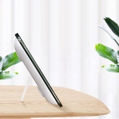 【新品未使用】① 体重計 鏡ミラー電子体重計 旅の体重計 ミニ体重計 デジタル 乗るだけ 電源自動ON/OFF バックライト付 180kgまで対応 高精度 ボディスケール 健康管理 ダイエット 体重管理 USB充電 小型軽量 強化ガラス採用（シルバー）の画像