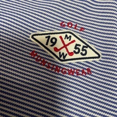 Munsingwear ストライプ ゴルフシャツの画像