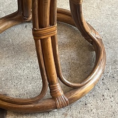 [在庫2点 各売価格] ラタン スツール 籐 椅子 Rattan Stool Natural Retro 昭和レトロ 家具 ナチュラル アジアン レトロ インテリア コンパクトの画像