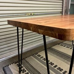 【11/29（土）限定！指定先へ送料無料でお届けします（墨田区、江東区、台東区）】美品 NOCE ダイニングテーブル 天然木 スチール脚 ブルックリンスタイルの画像