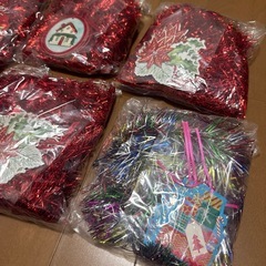 クリスマス用品　モール　かざりつけ飾りつけの画像