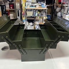 ヴィンテージ S.P ツールボックス 2M-350 3段 観音開き 道具箱 携行型 スチール TOOLBOX 大工道具 中古品 ③の画像